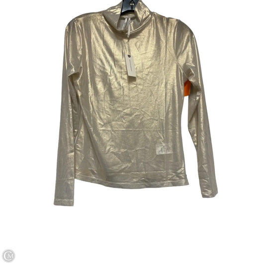 Top Long Sleeve By Anthropologie In Tan, Size: S