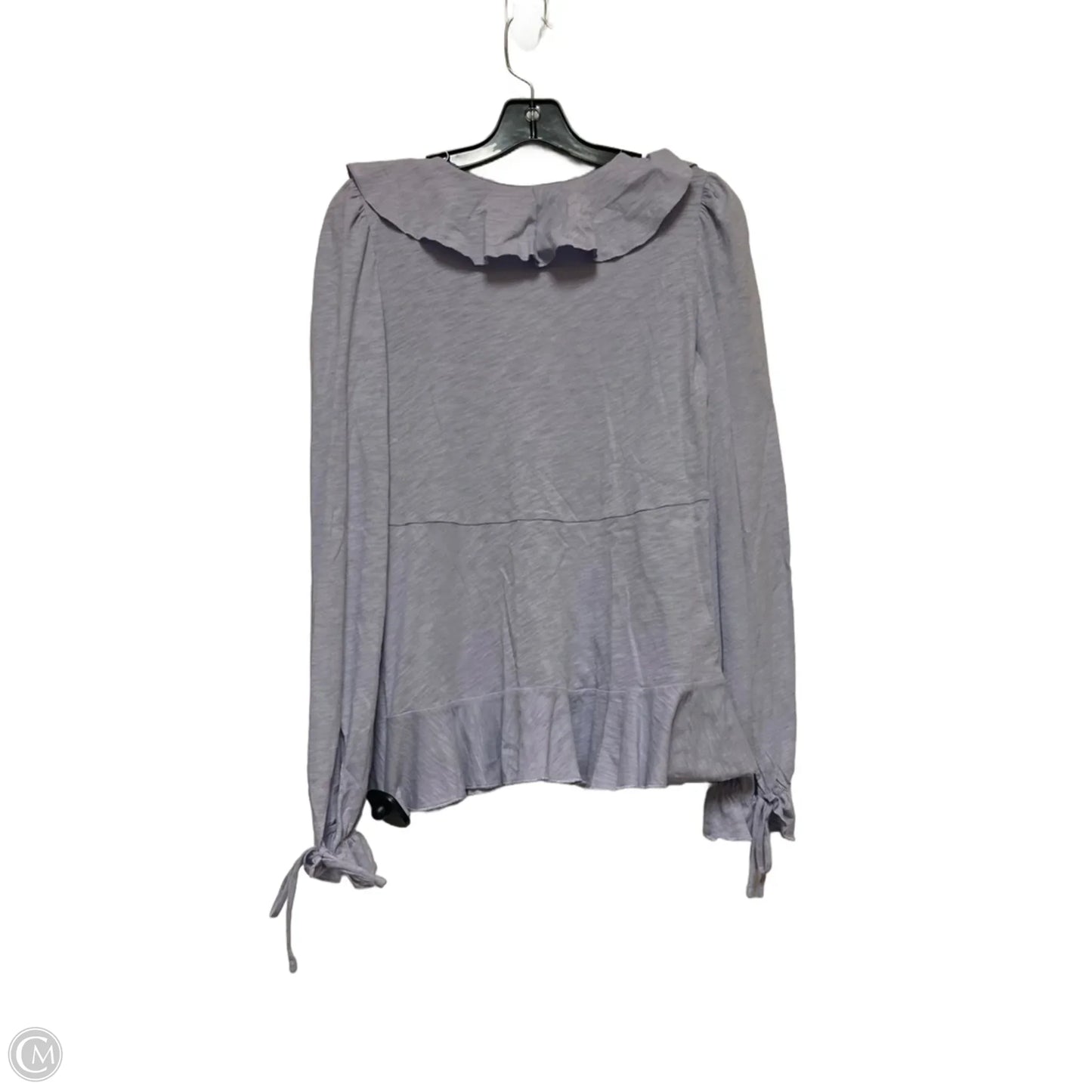 Top Long Sleeve By Anthropologie In Purple, Size: S