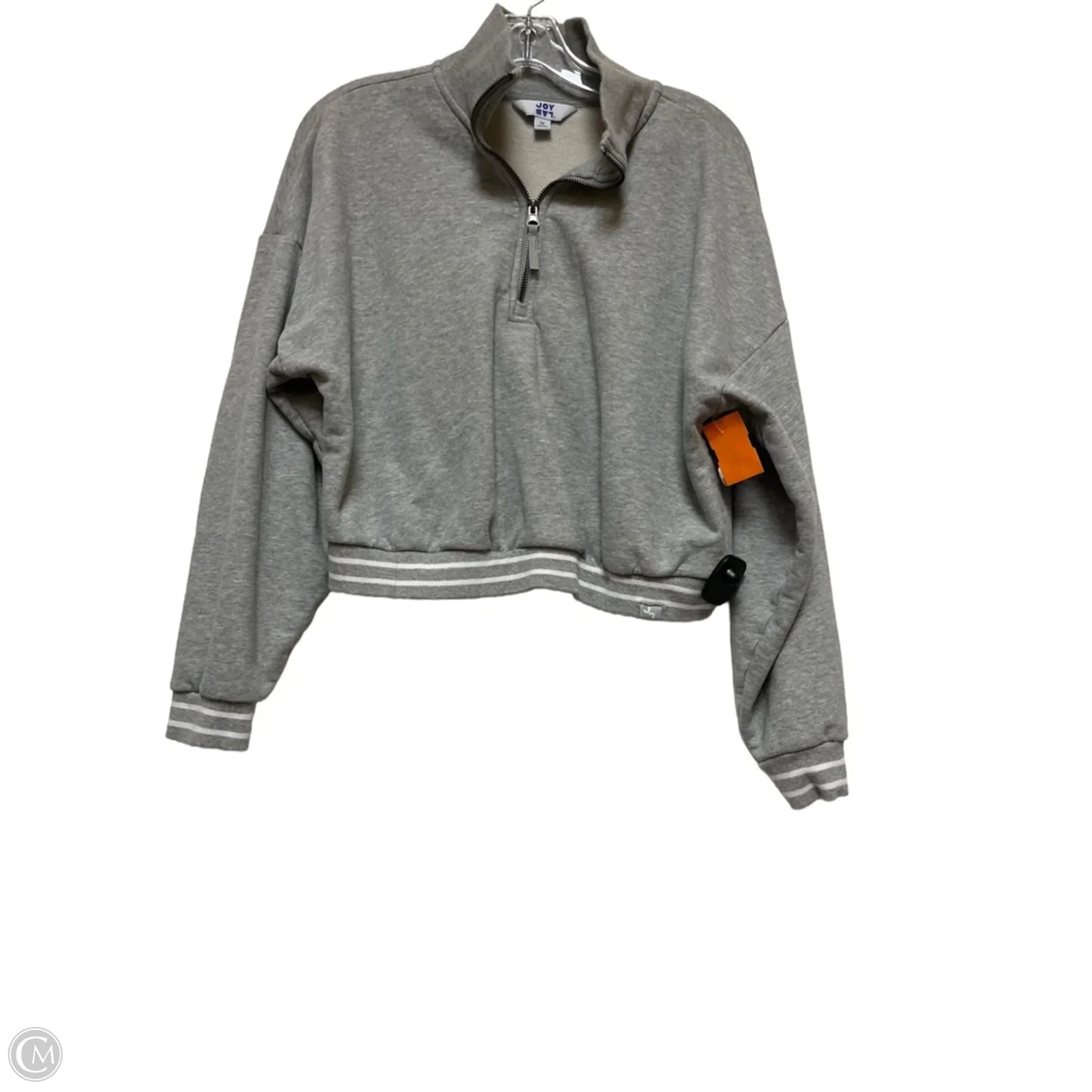 Athletic Sweatshirt Collar By Joy Lab In Grey, Size: M