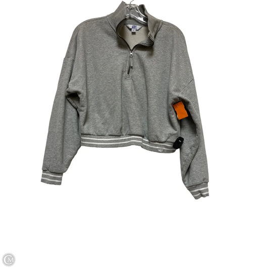 Athletic Sweatshirt Collar By Joy Lab In Grey, Size: M