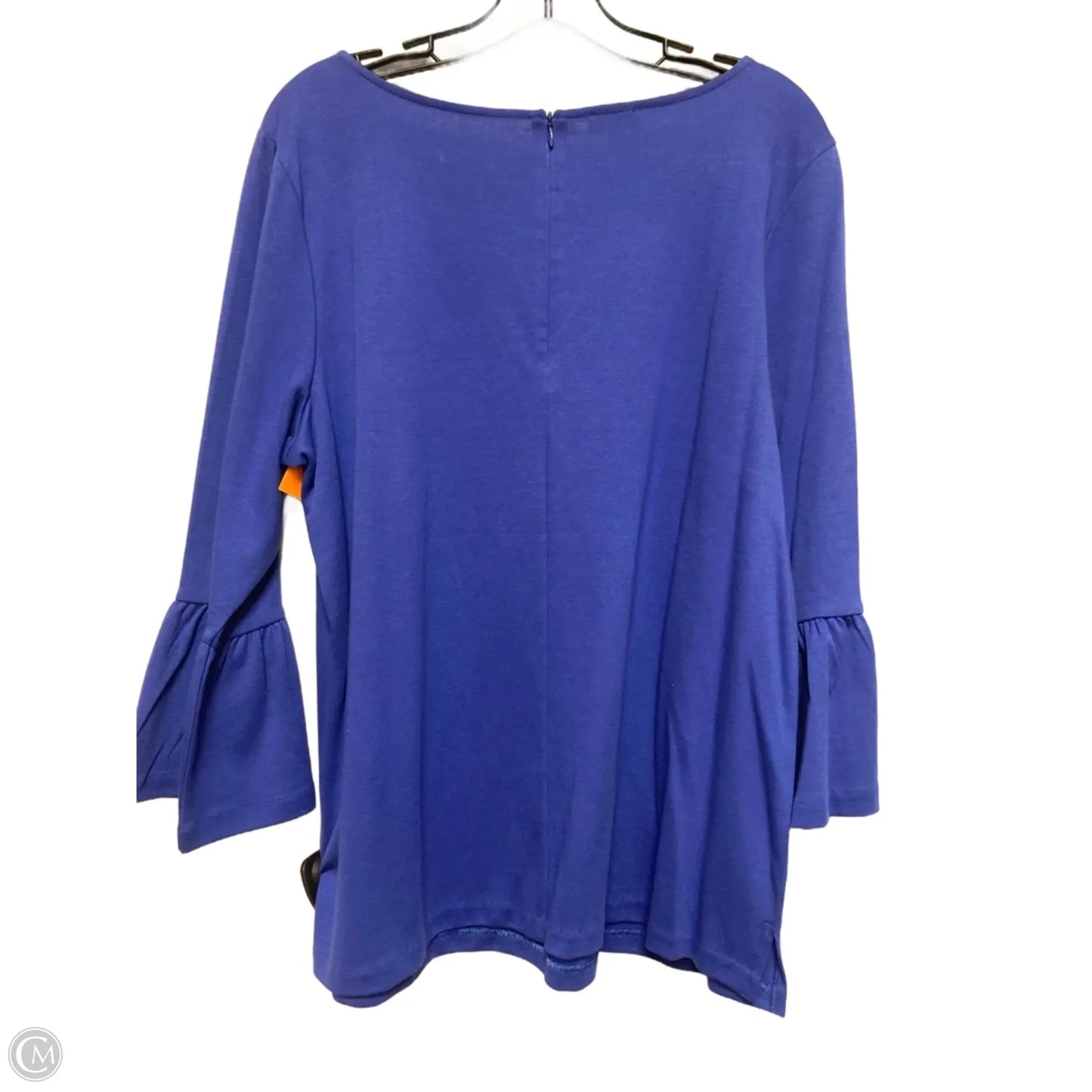 Top Short Sleeve By Talbots In Blue, Size: 1x
