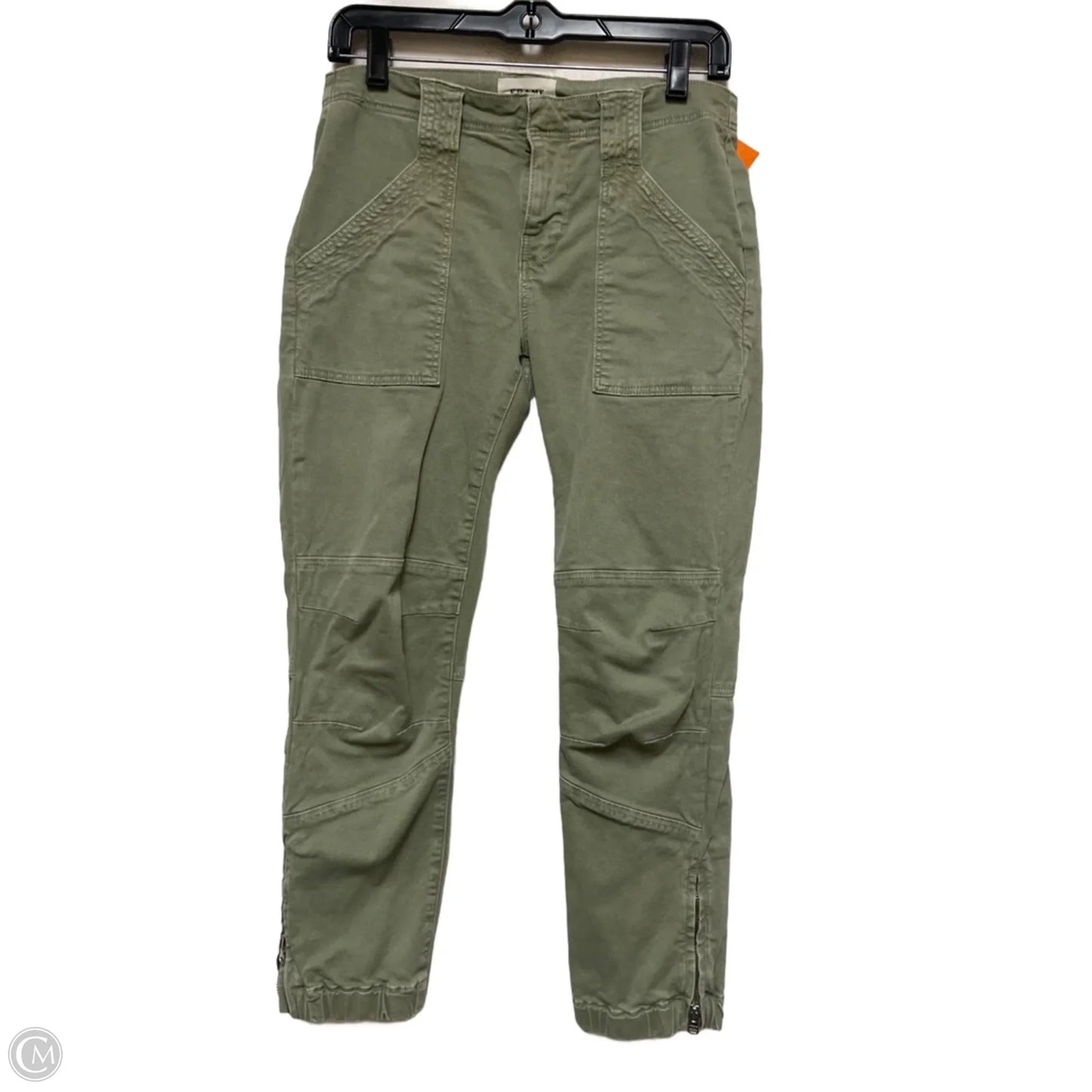 Jeans Skinny By Frame In Green, Size: 4