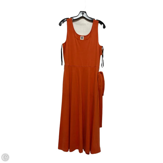 Dress Casual Midi By Anne Klein In Orange, Size: M