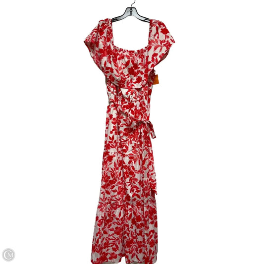 Dress Casual Maxi By Lane Bryant In Red & White, Size: Xl