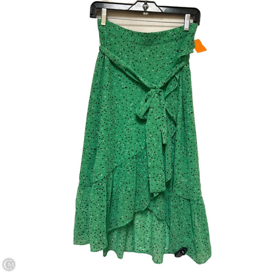 Skirt Midi By Ann Taylor In Green, Size: 0p