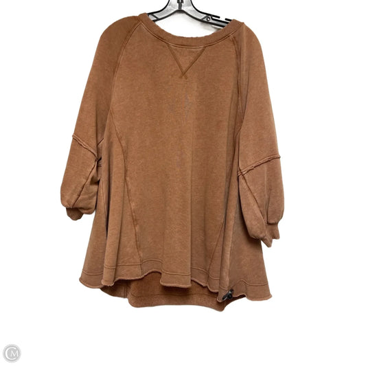 Sweatshirt Crewneck By American Eagle In Brown, Size: S