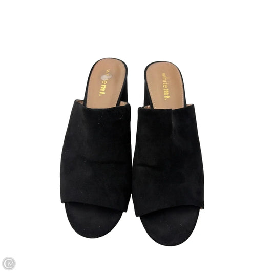 Sandals Heels Block By White Mountain In Black, Size: 9