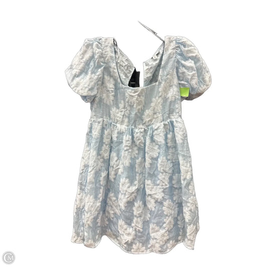 Dress Casual Short By Topshop In Blue, Size: M