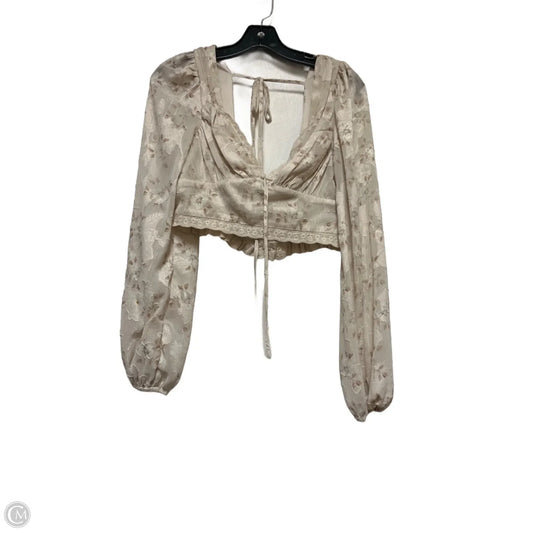 Top Long Sleeve By Altard State In Brown, Size: S