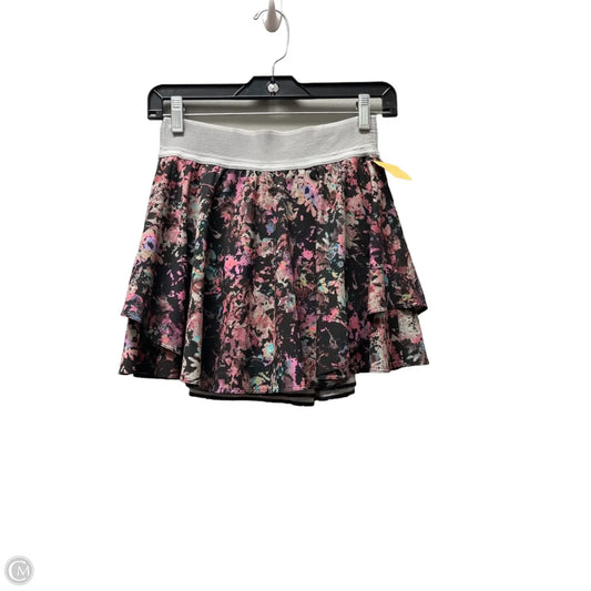 Athletic Skirt By Lululemon In Floral Print, Size: 4