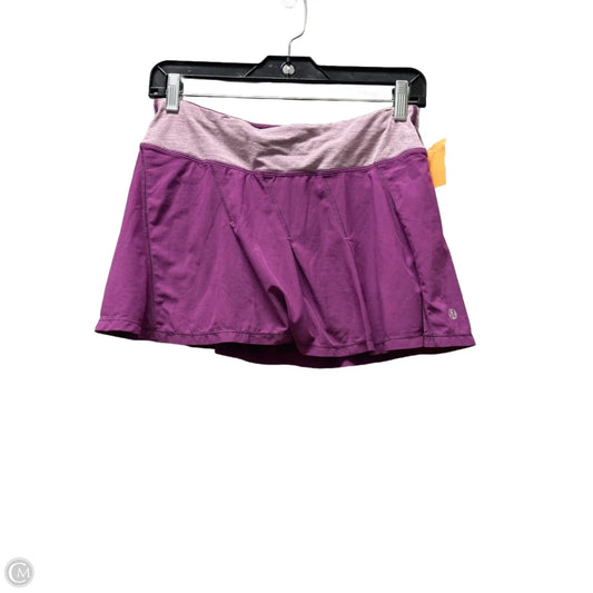 Athletic Skirt By Lululemon In Purple, Size: 4