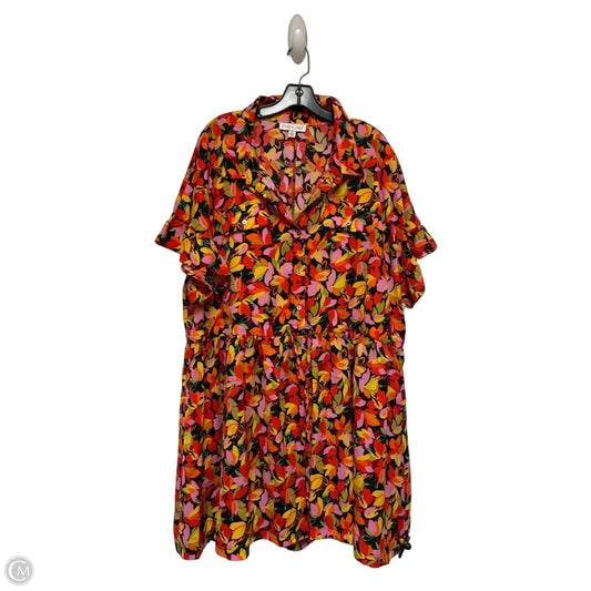 Dress Casual Short By She + Sky In Floral Print, Size: 2x