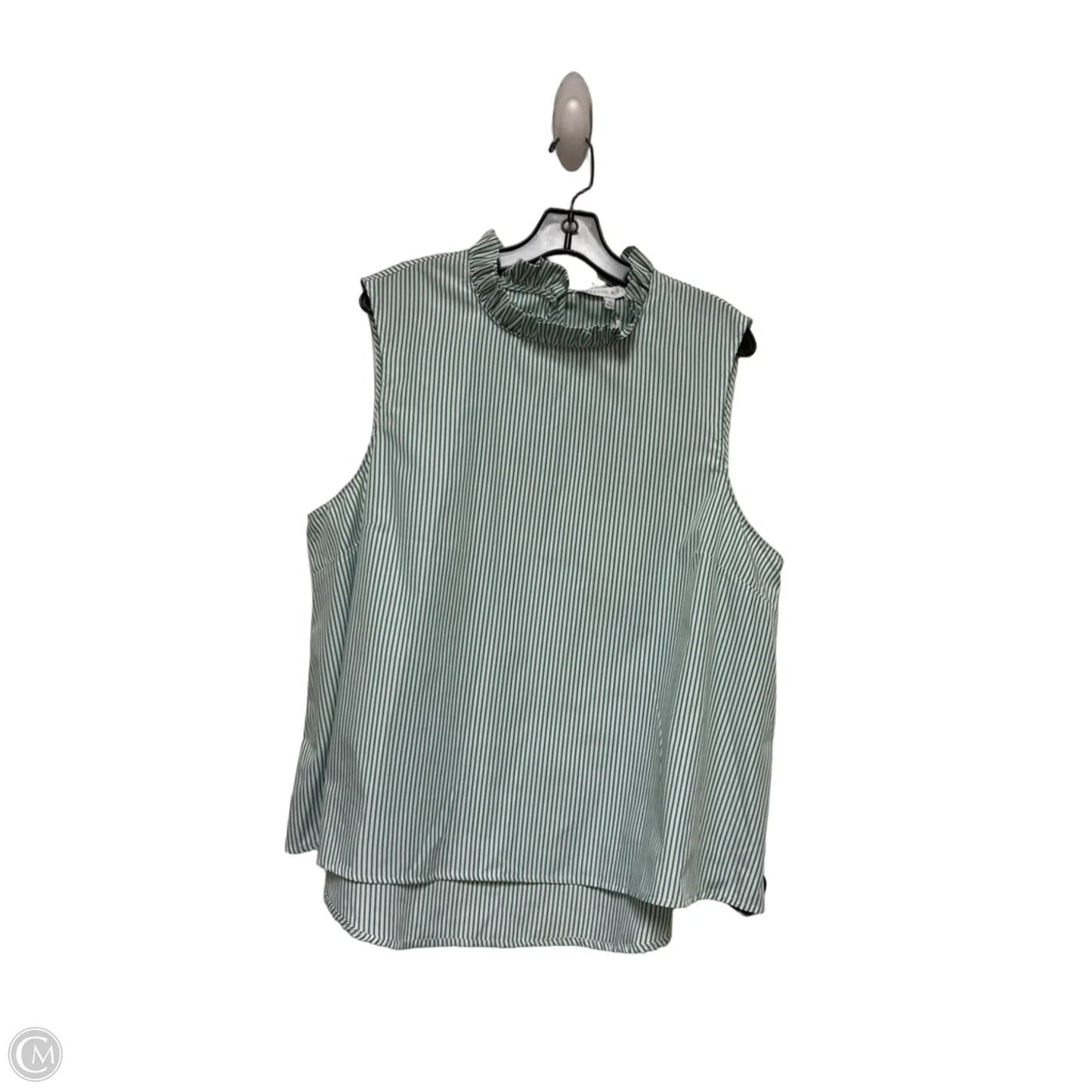 Top Sleeveless By Preston And New York In Striped Pattern, Size: Xl