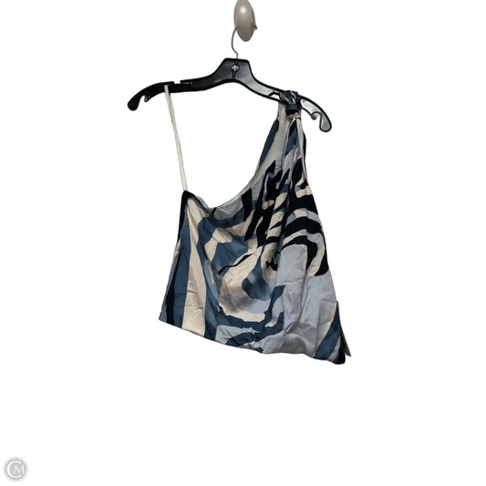 Top Sleeveless By Fifteen Twenty In Blue & Tan, Size: S