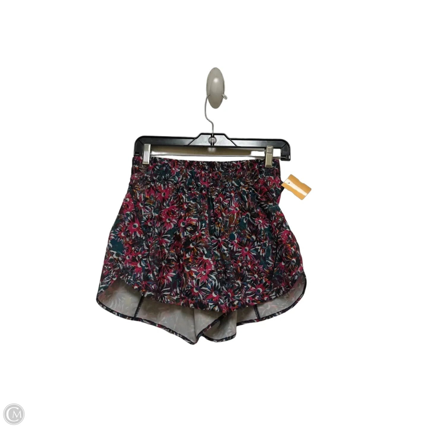 Athletic Shorts By Lululemon In Floral Print, Size: 8