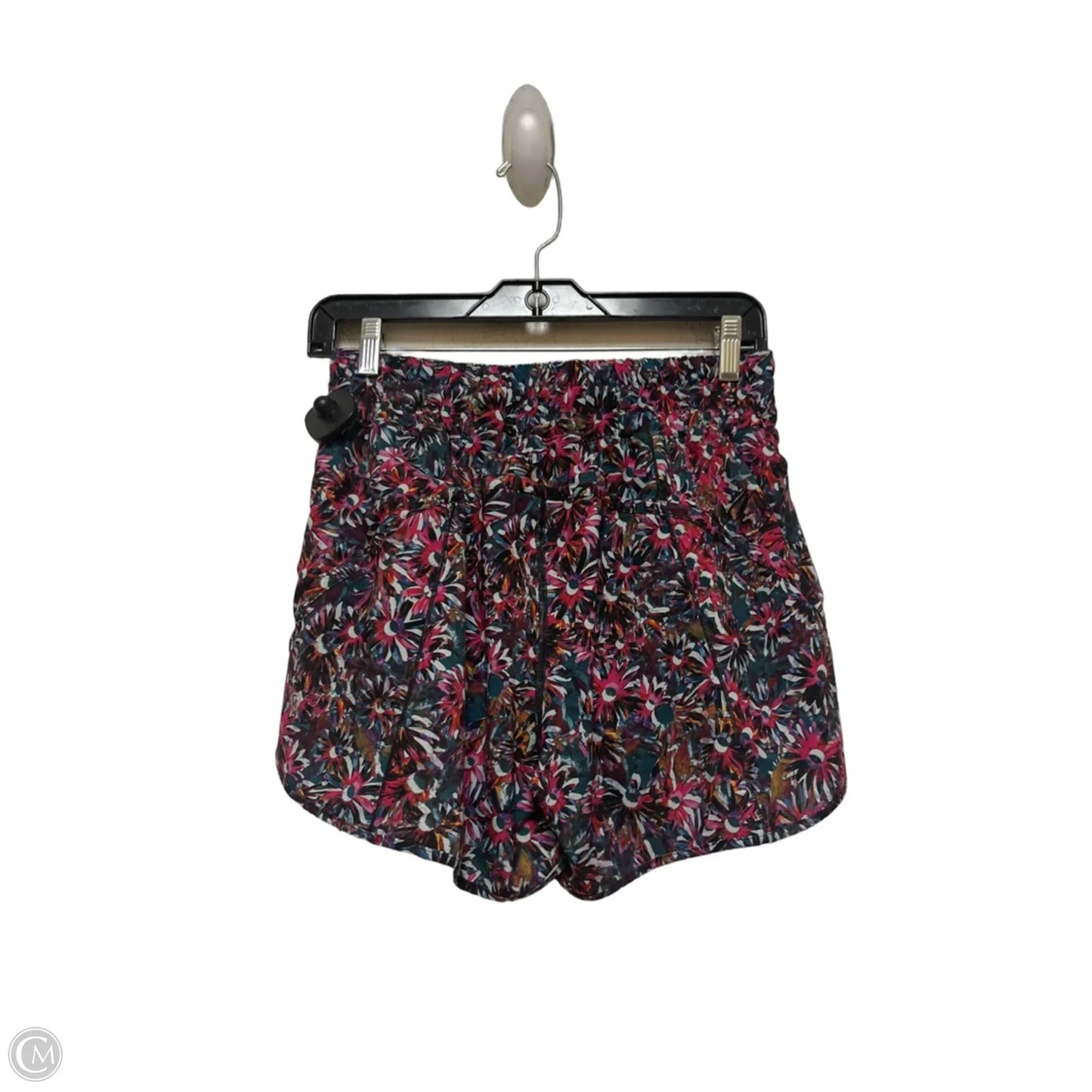 Athletic Shorts By Lululemon In Floral Print, Size: 8
