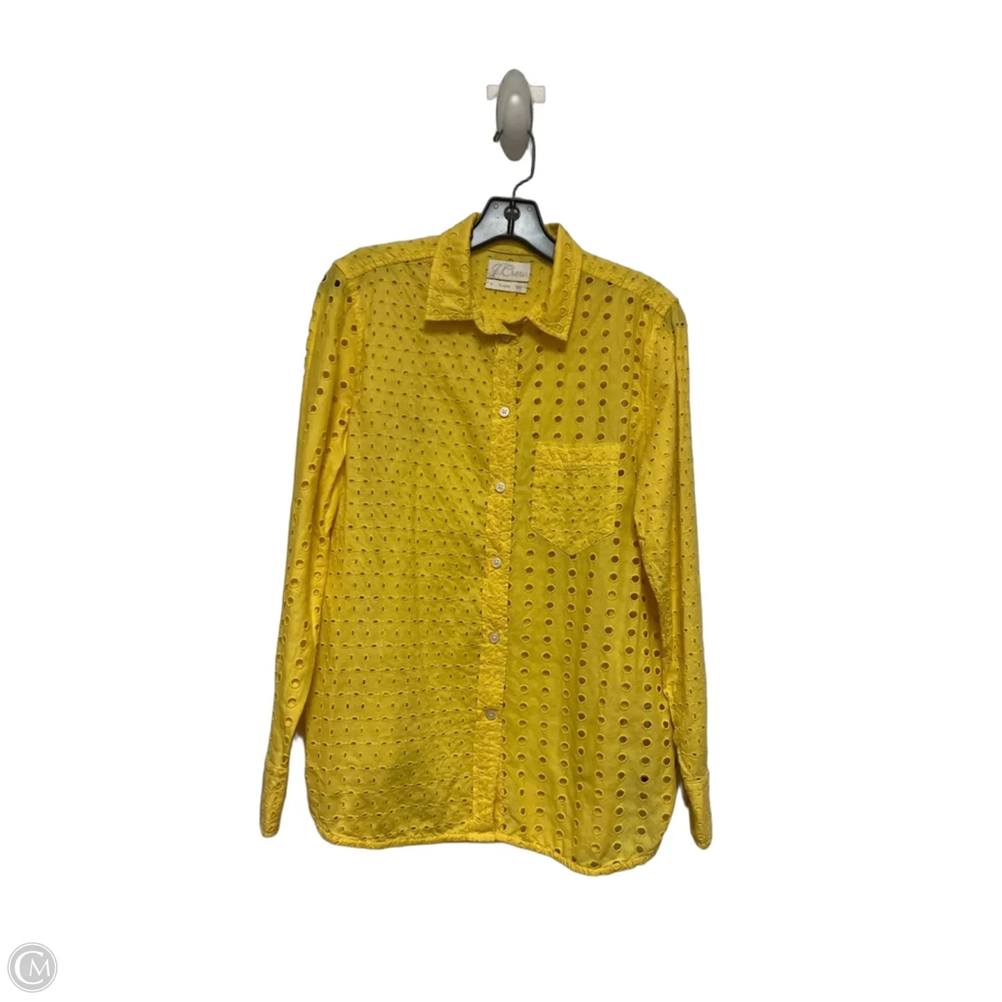 Top Long Sleeve By J. Crew In Yellow, Size: S