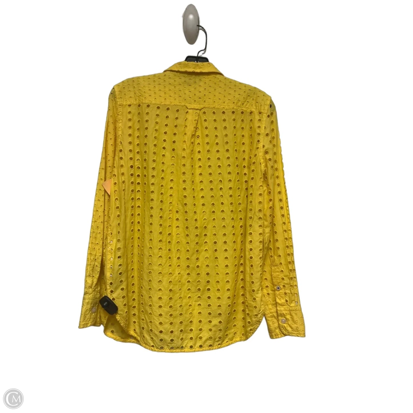 Top Long Sleeve By J. Crew In Yellow, Size: S