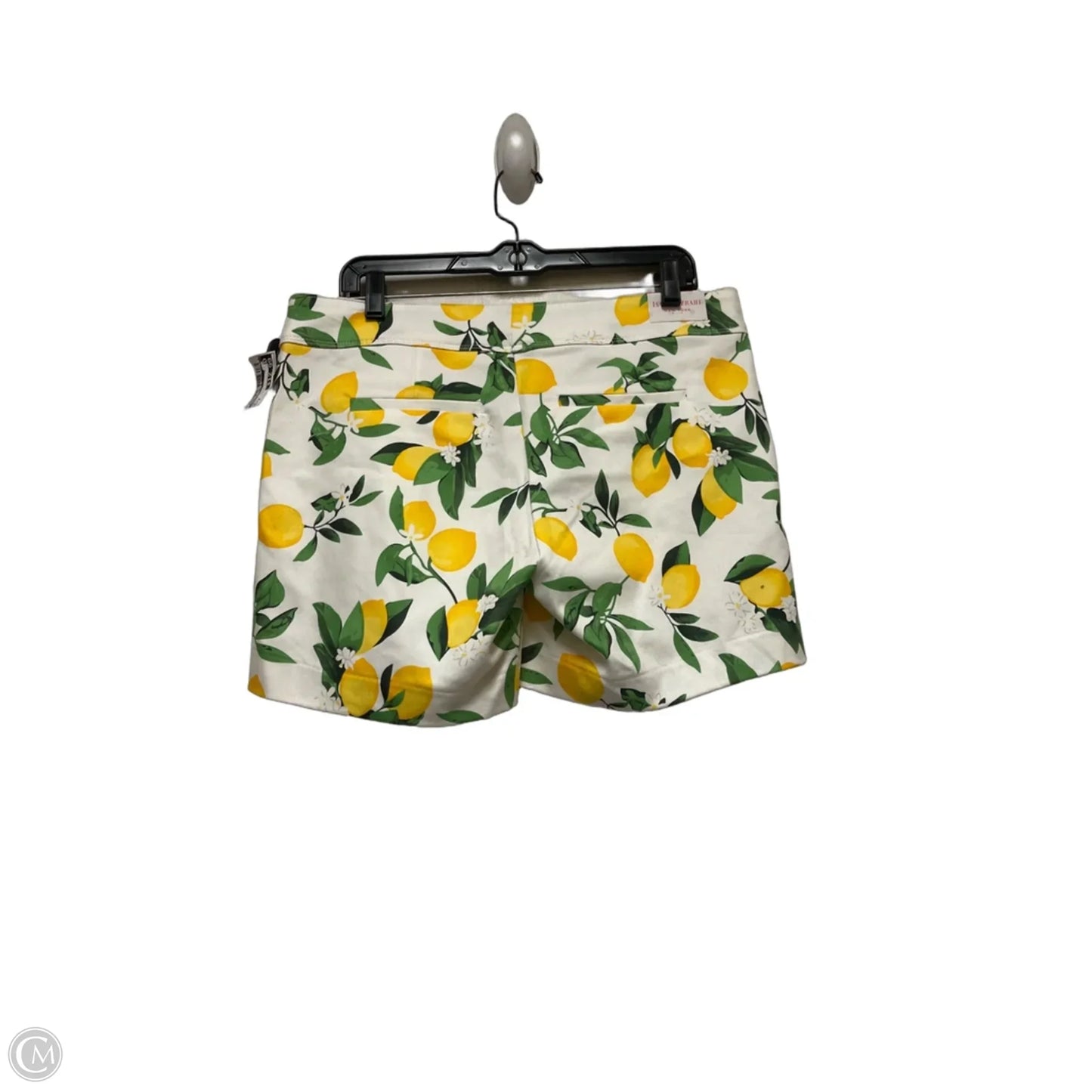 Shorts By Isaac Mizrahi In White & Yellow, Size: 8