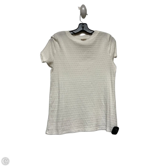 Top Short Sleeve By Pilcro In White, Size: L