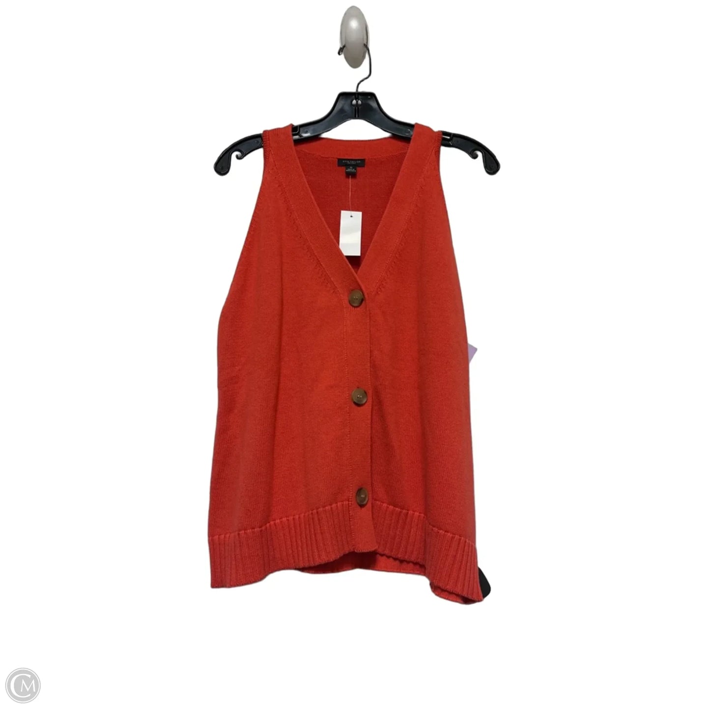 Top Sleeveless By Ann Taylor In Orange, Size: Xl