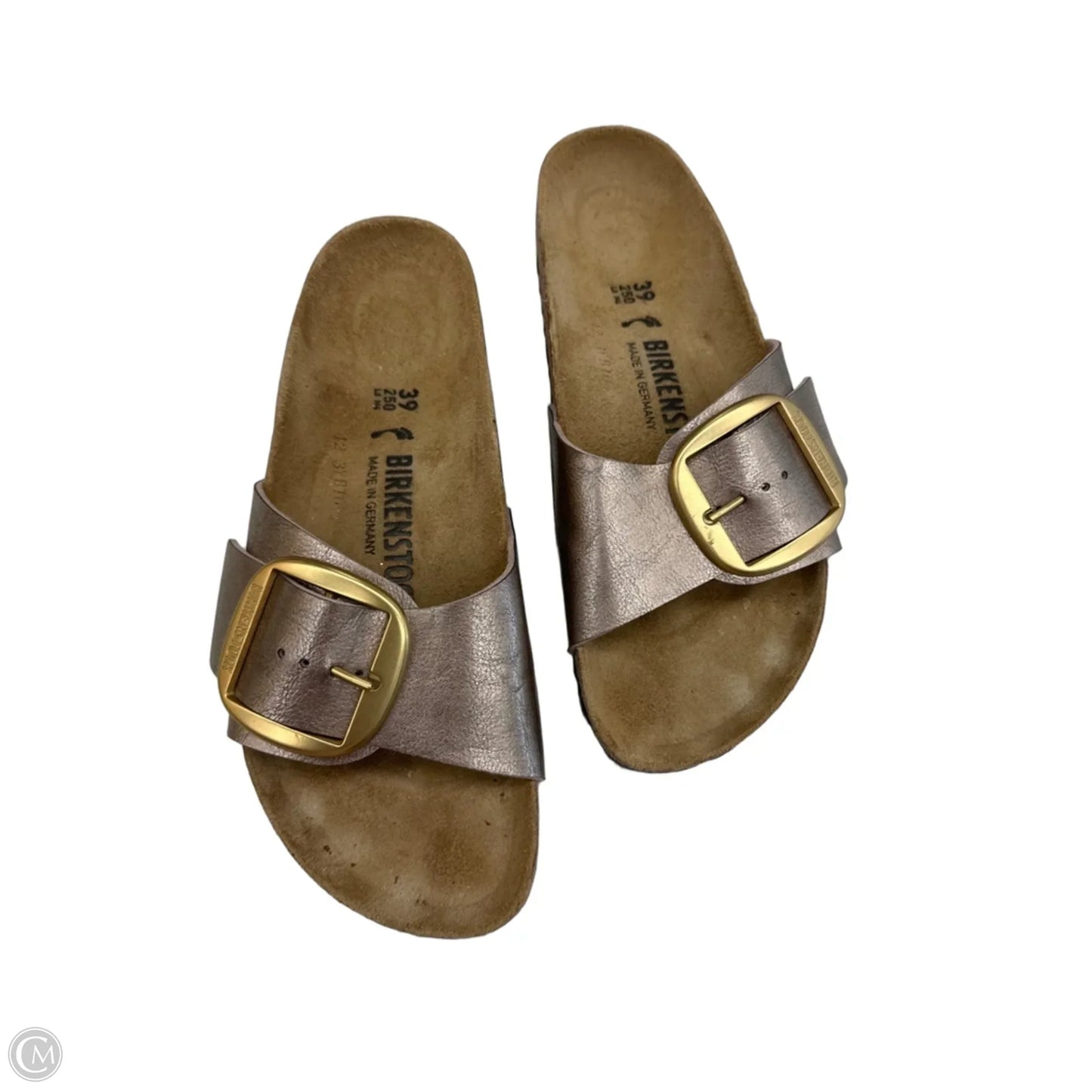 Sandals Flats By Birkenstock In Brown, Size: 8