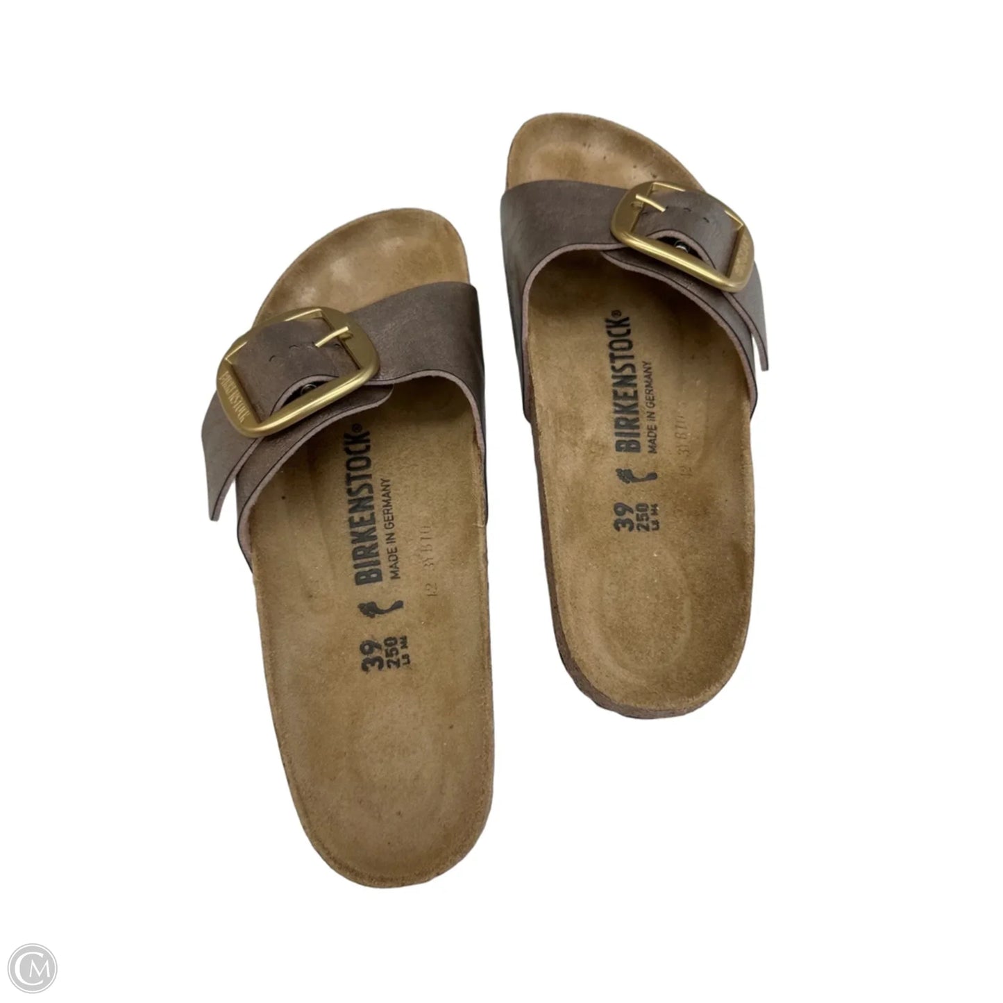 Sandals Flats By Birkenstock In Brown, Size: 8