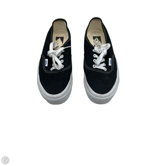 Shoes Sneakers By Vans In Black & White, Size: 7.5