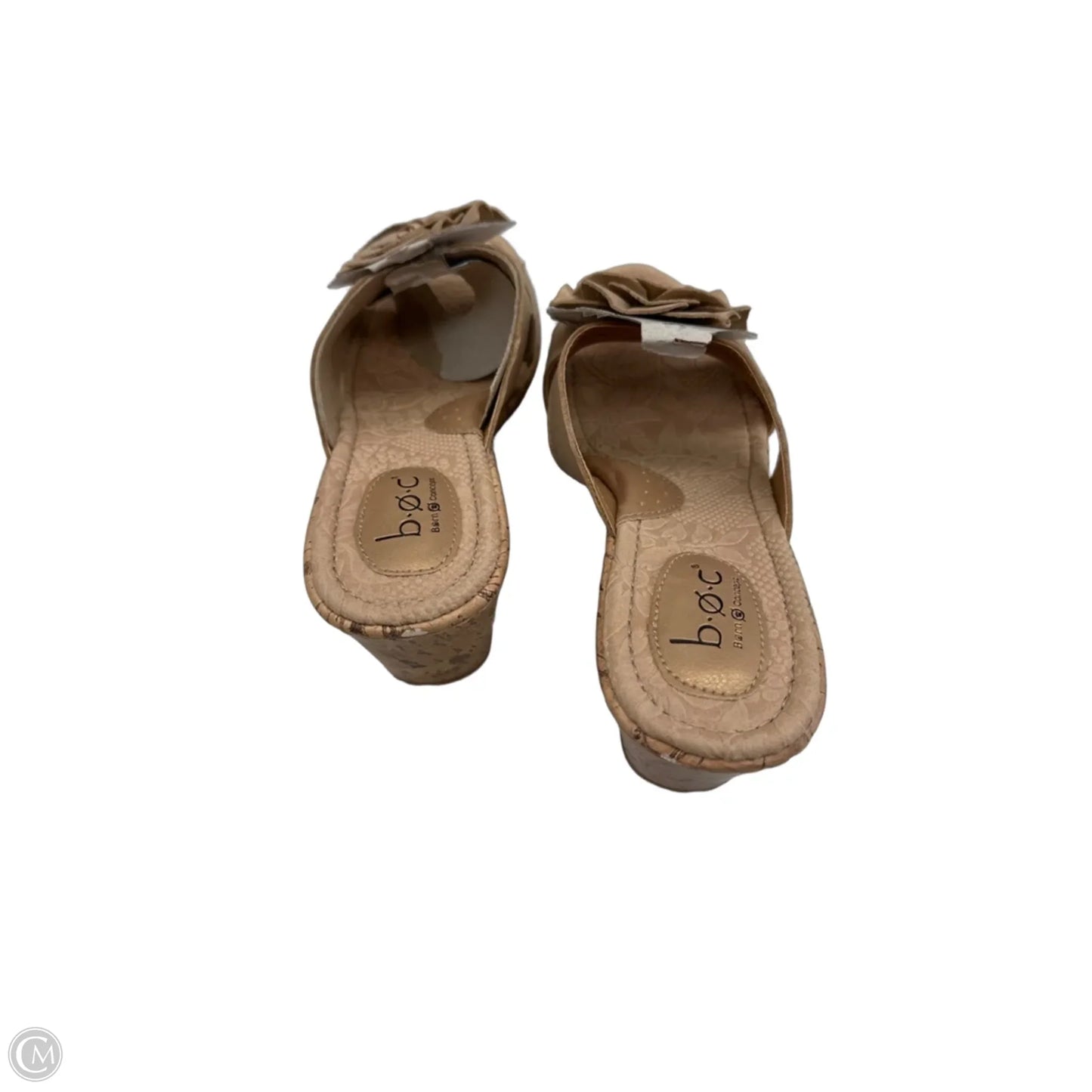 Sandals Heels Wedge By Born In Tan, Size: 8