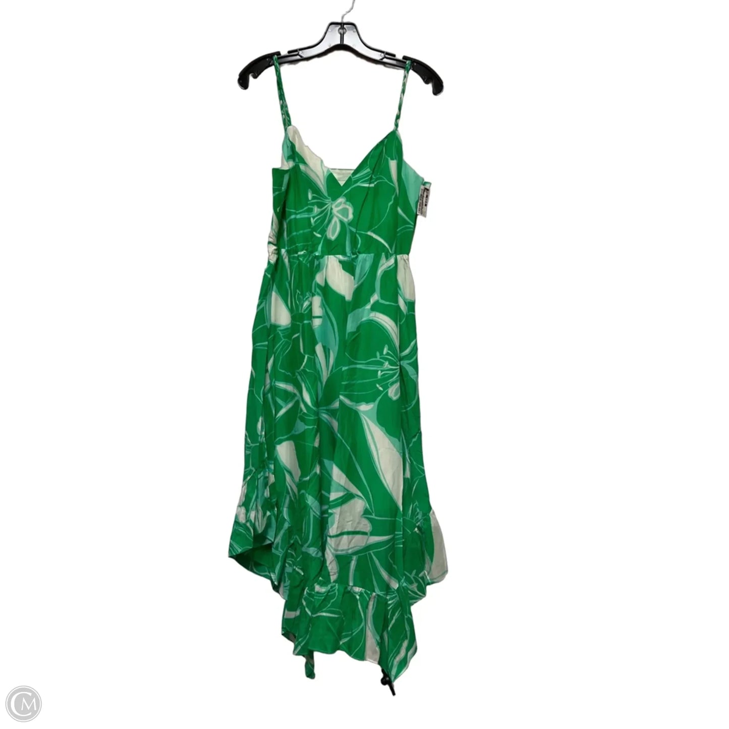Dress Designer By Milly In Green & White, Size: S