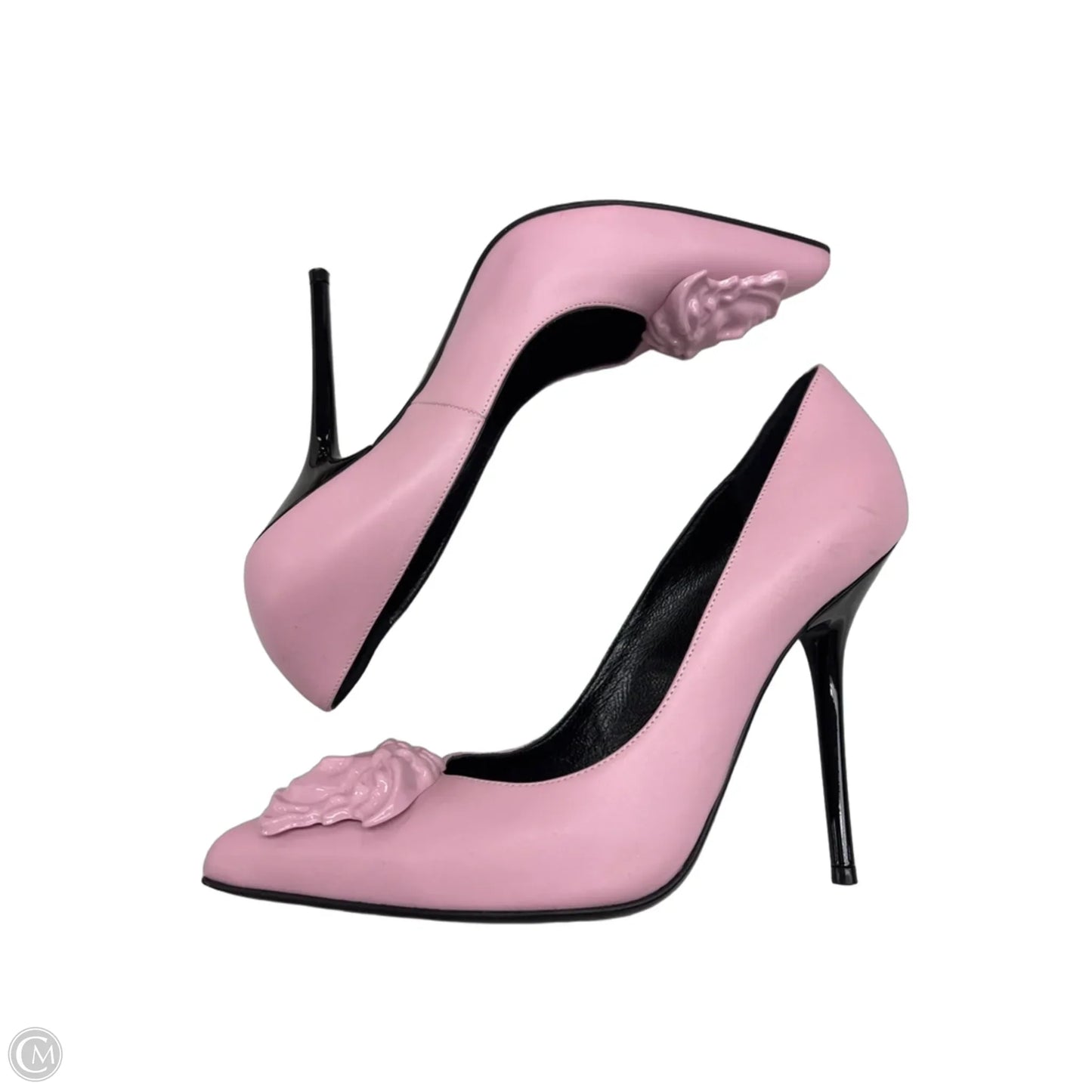 Shoes Luxury Designer By Versace In Pink, Size: 7.5