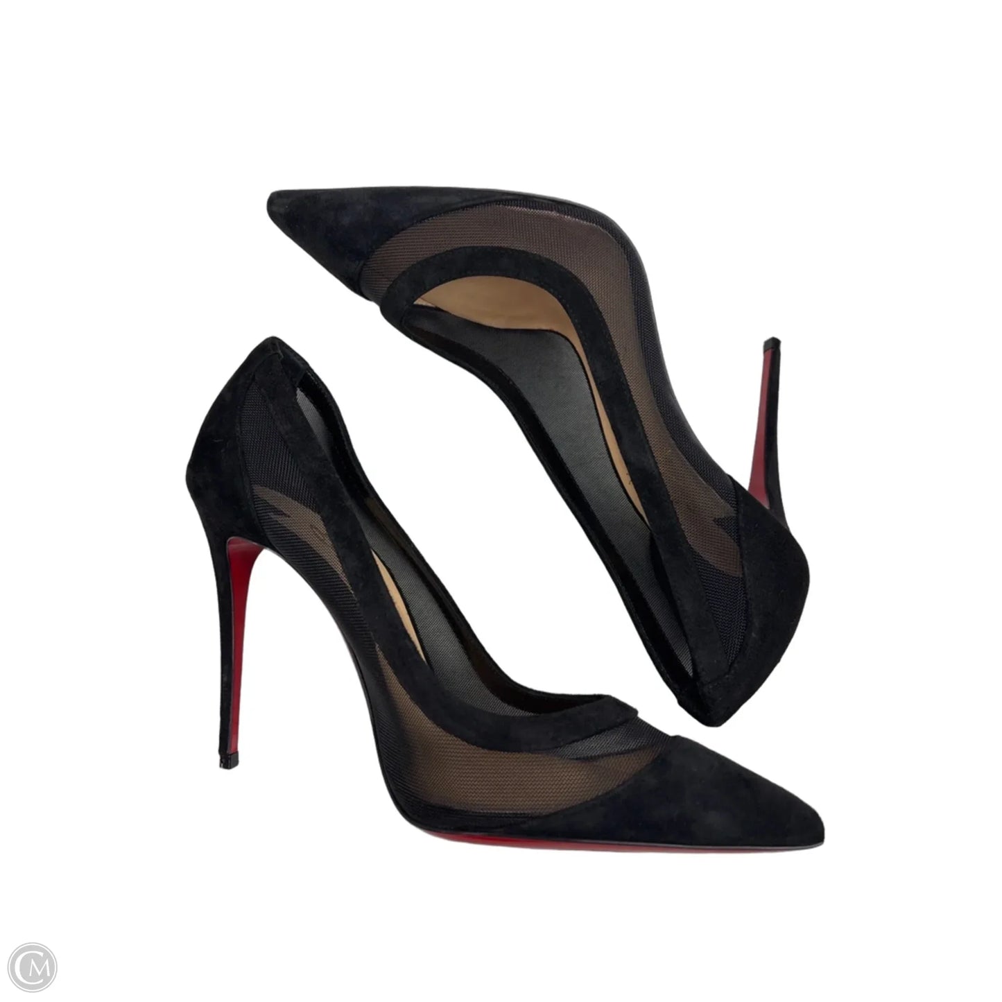 Shoes Luxury Designer By Christian Louboutin In Black, Size: 7