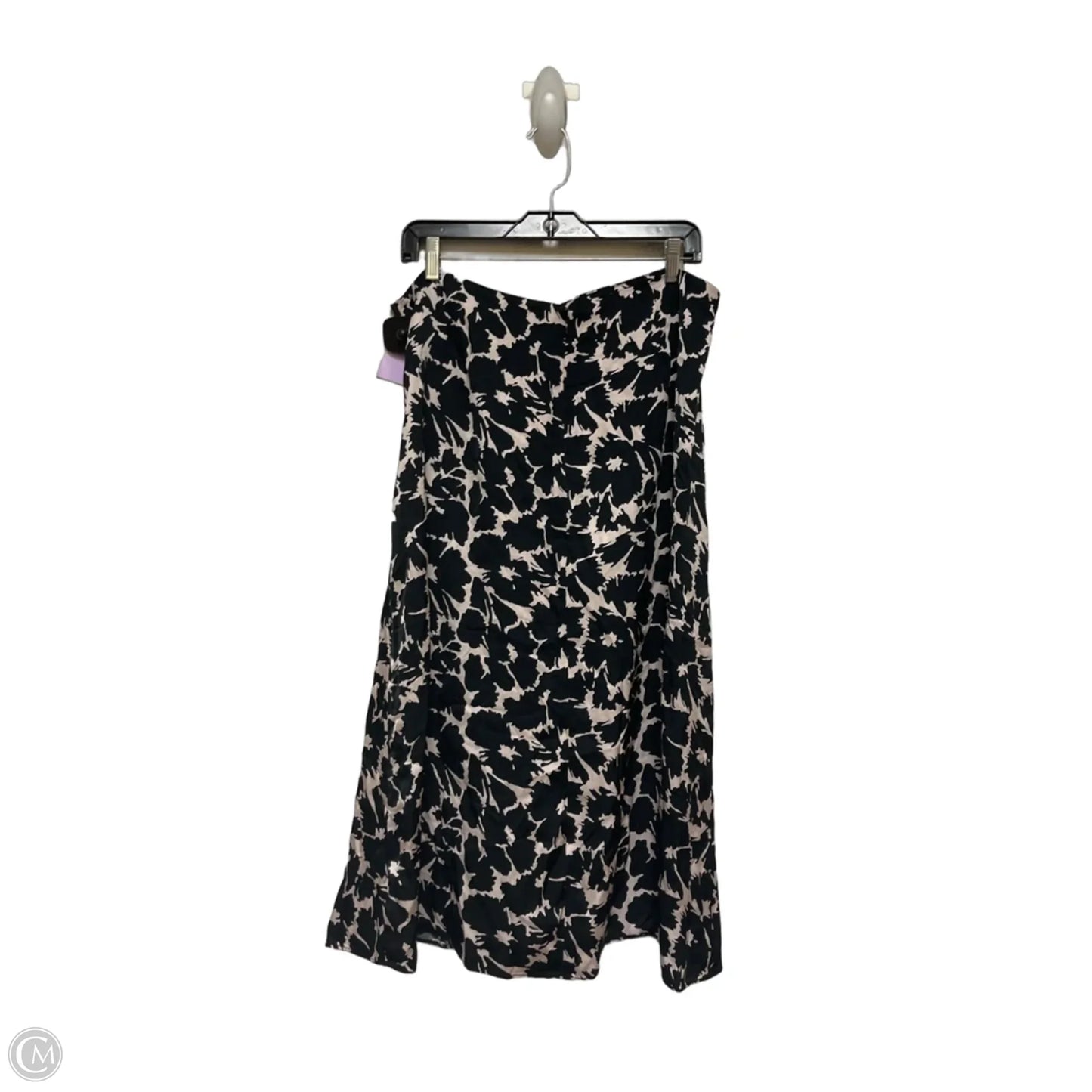 Skirt Midi By Gap In Black & Cream, Size: 16