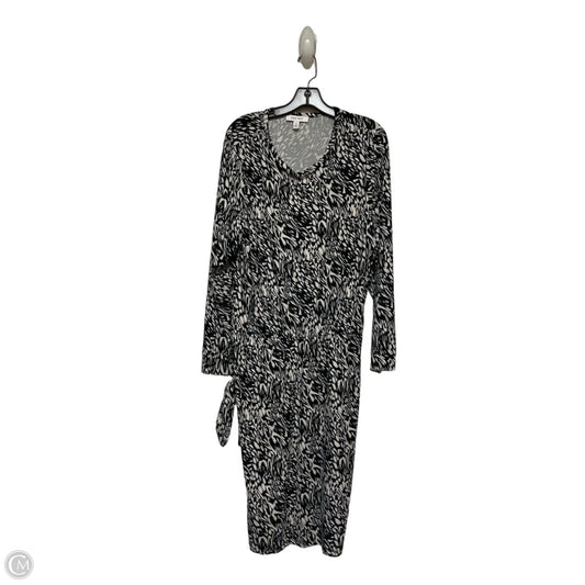 Dress Casual Midi By Nine West In Black & White, Size: Xl
