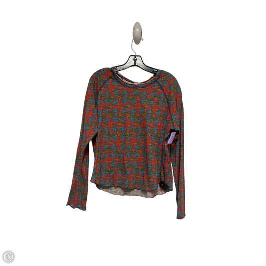 Top Long Sleeve By Natural Life In Floral Print, Size: Xl
