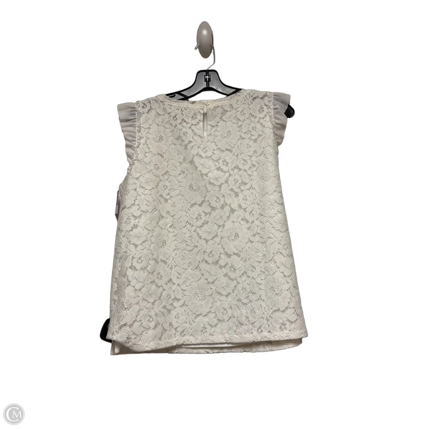 Top Sleeveless By Loft In White, Size: S
