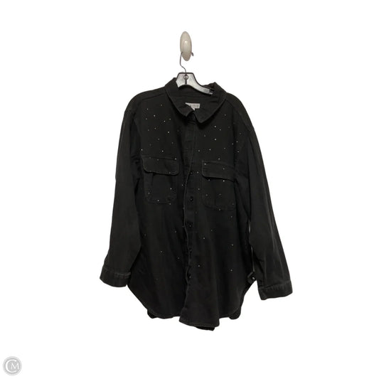Jacket Denim By Ava & Viv In Black Denim, Size: 2x