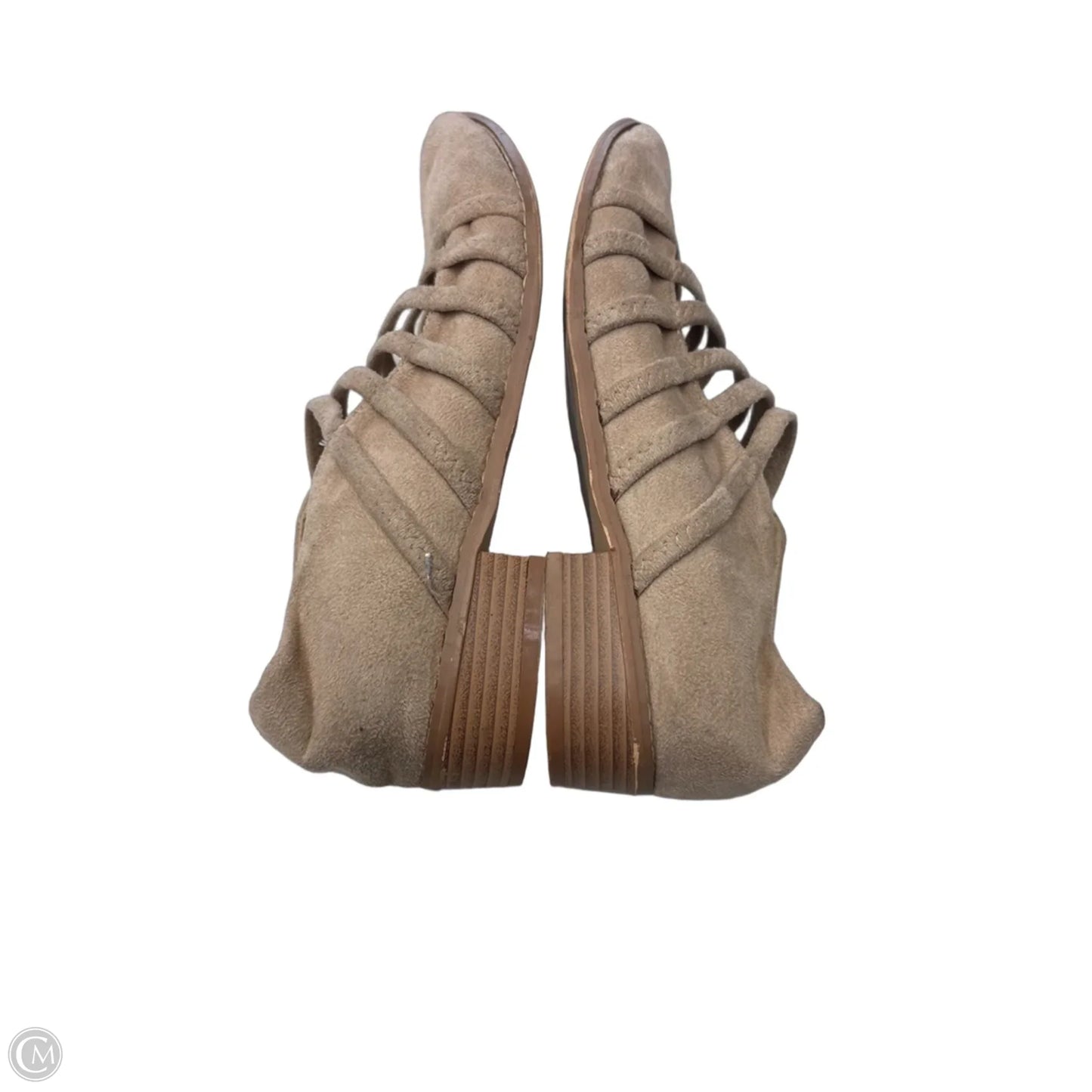 Shoes Flats By Clothes Mentor In Tan, Size: 10