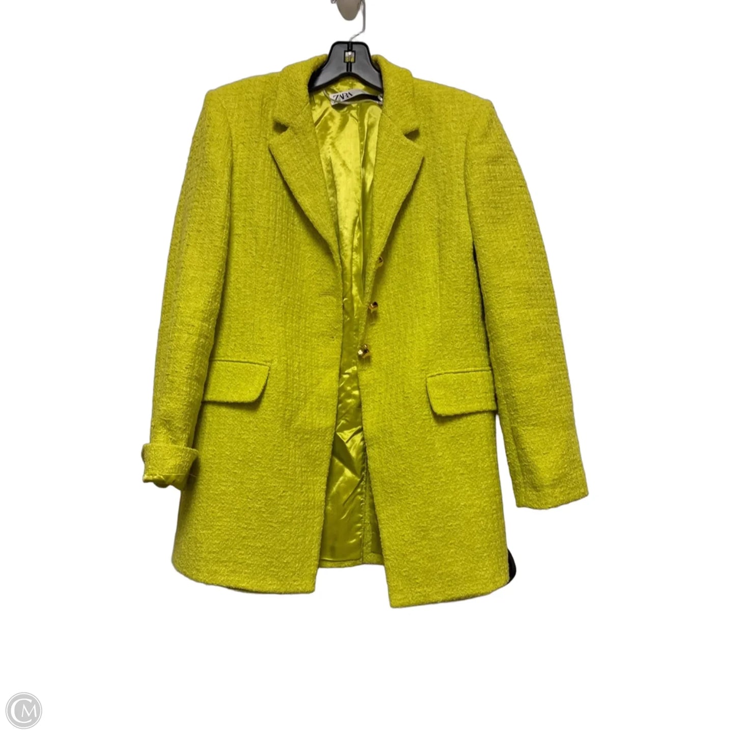 Blazer By Zara In Chartreuse, Size: S