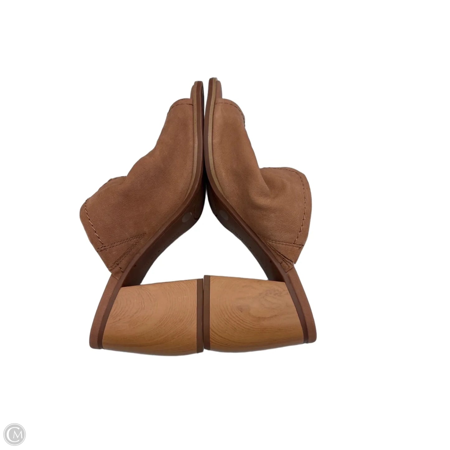 Sandals Heels Block By Lucky Brand In Brown, Size: 9.5