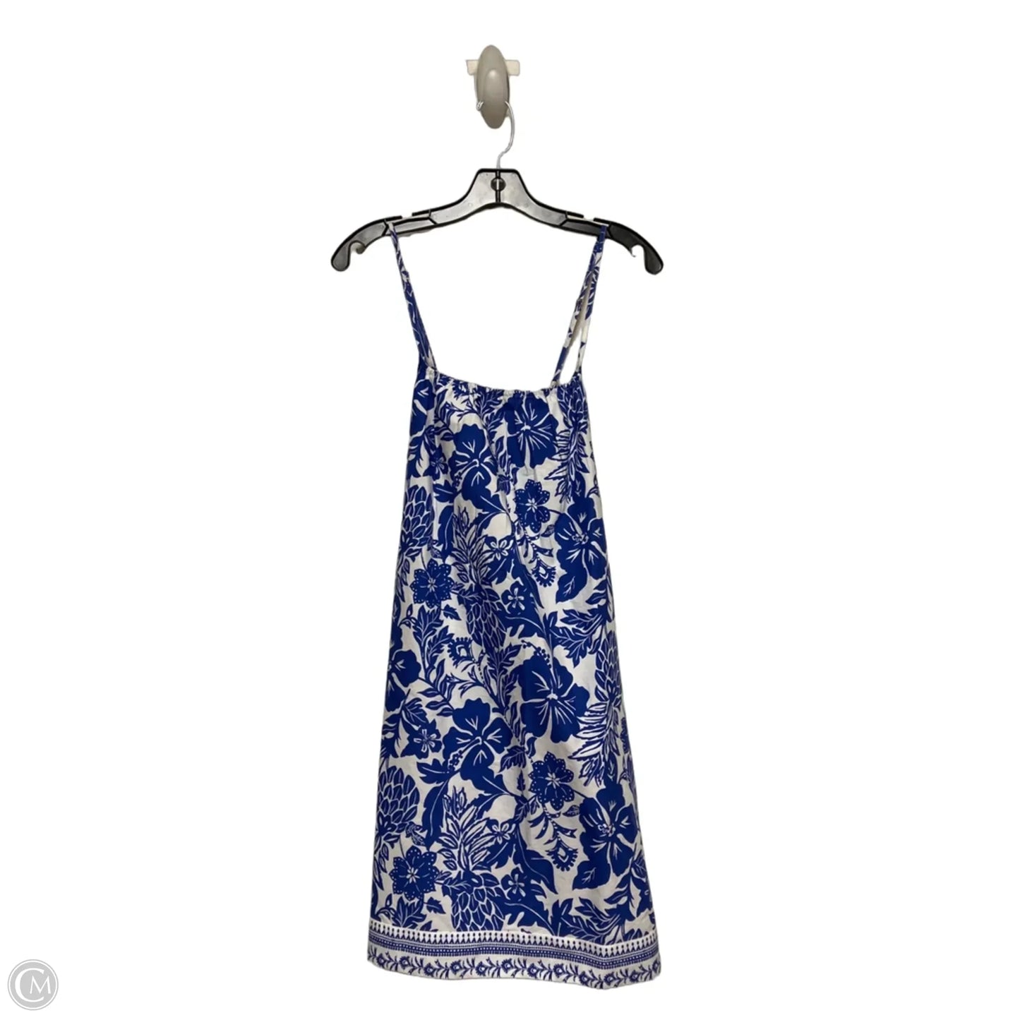 Dress Casual Short By Vineyard Vines In Blue & White, Size: L