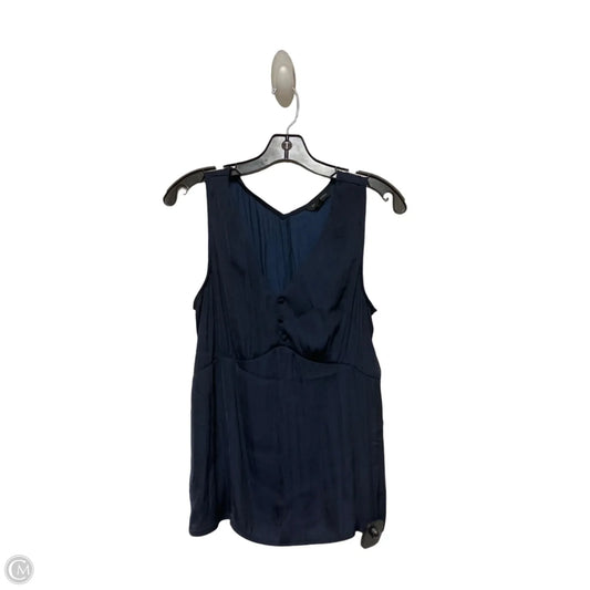 Top Sleeveless By Banana Republic In Navy, Size: S