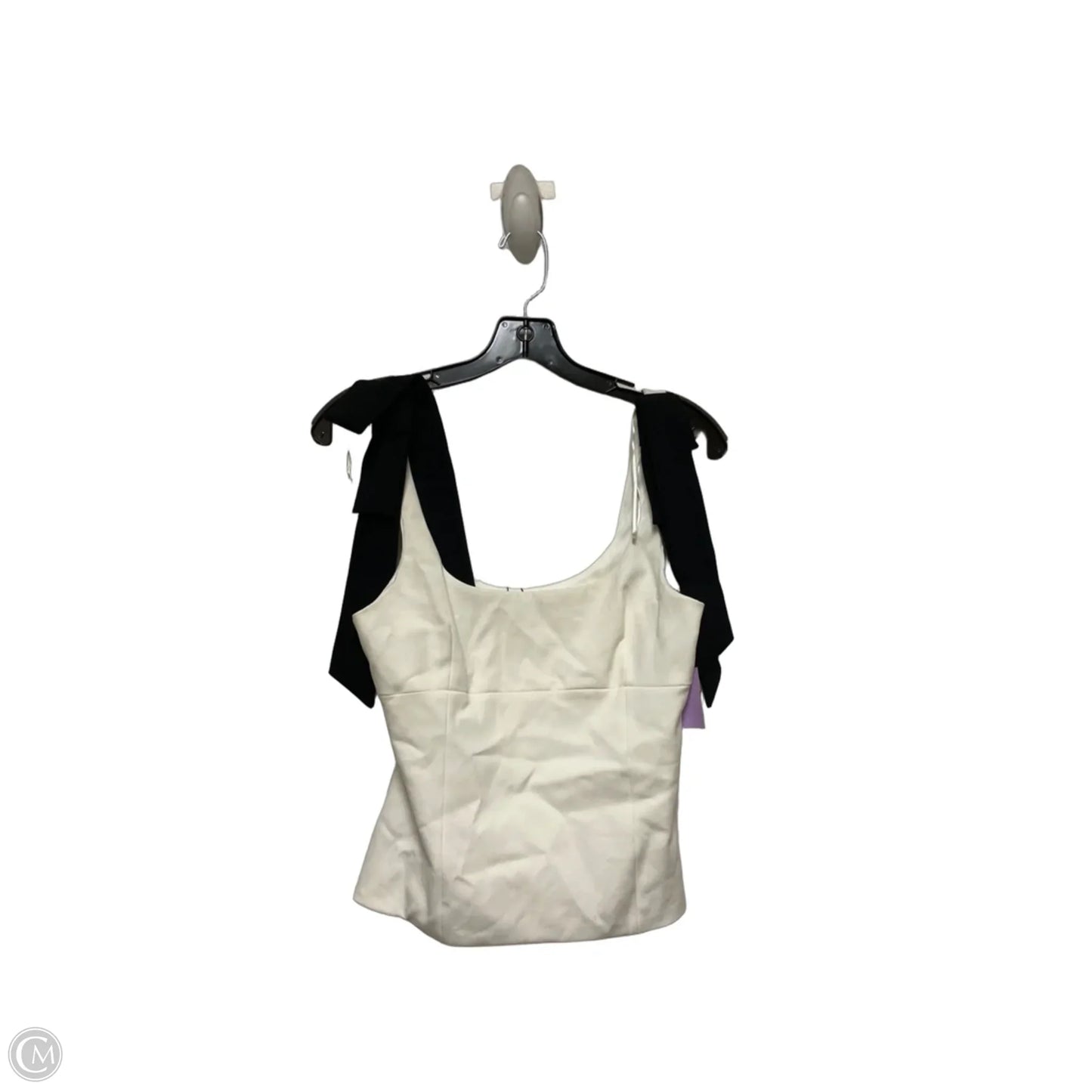Top Sleeveless By Zara In Black & White, Size: S