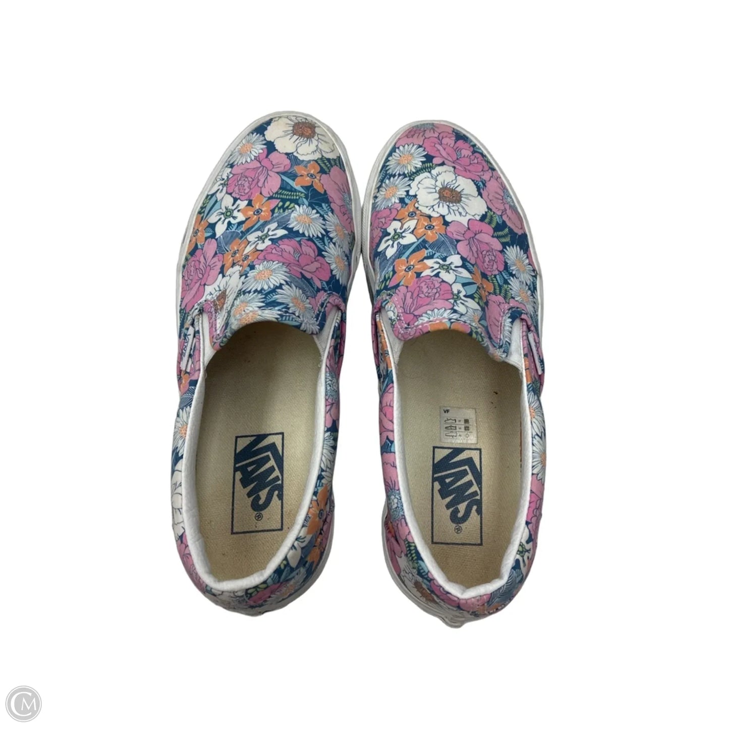 Shoes Sneakers By Vans In Floral Print, Size: 9