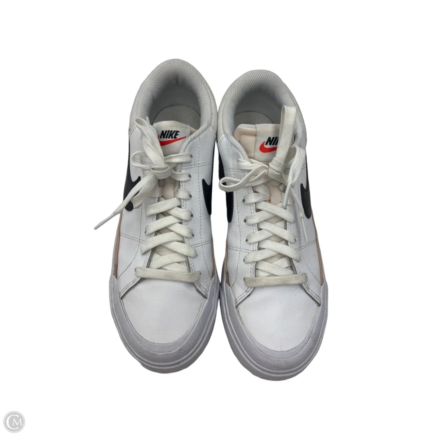 Shoes Sneakers By Nike In Tan & White, Size: 9