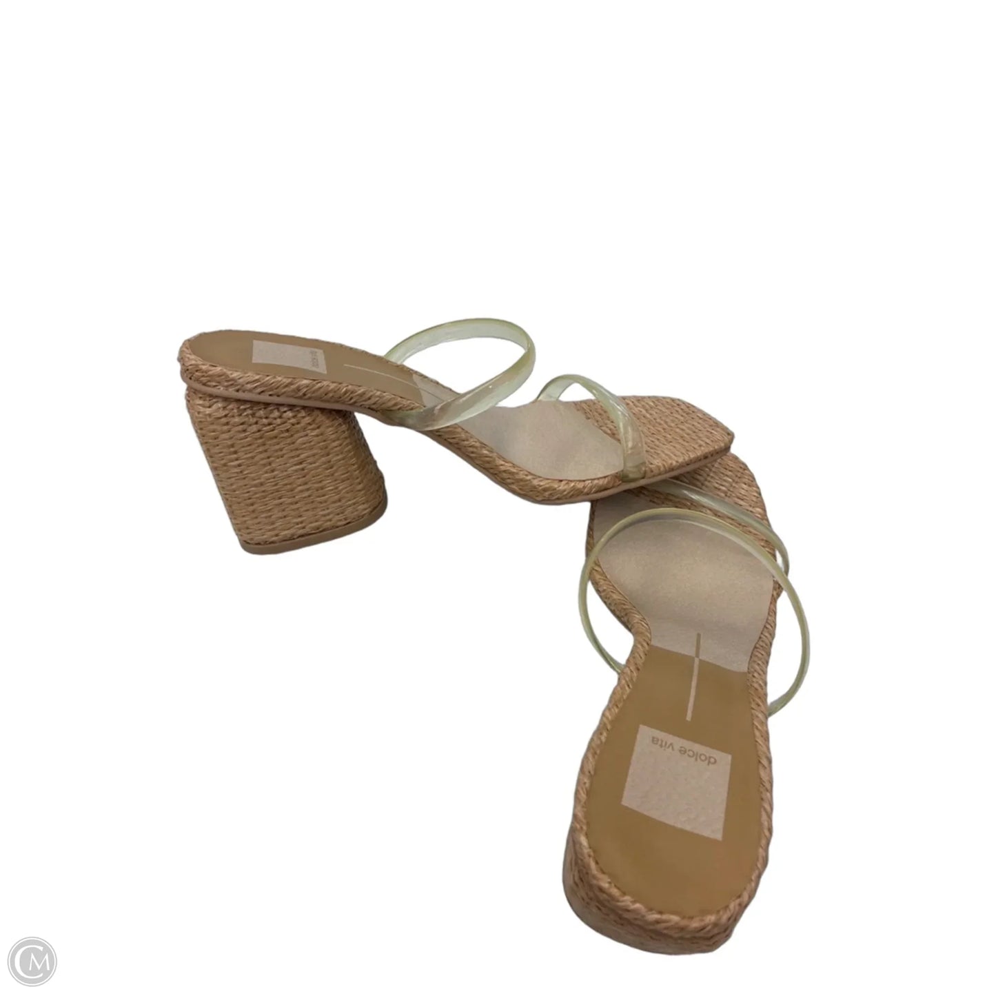 Sandals Heels Block By Dolce Vita In Tan, Size: 7.5
