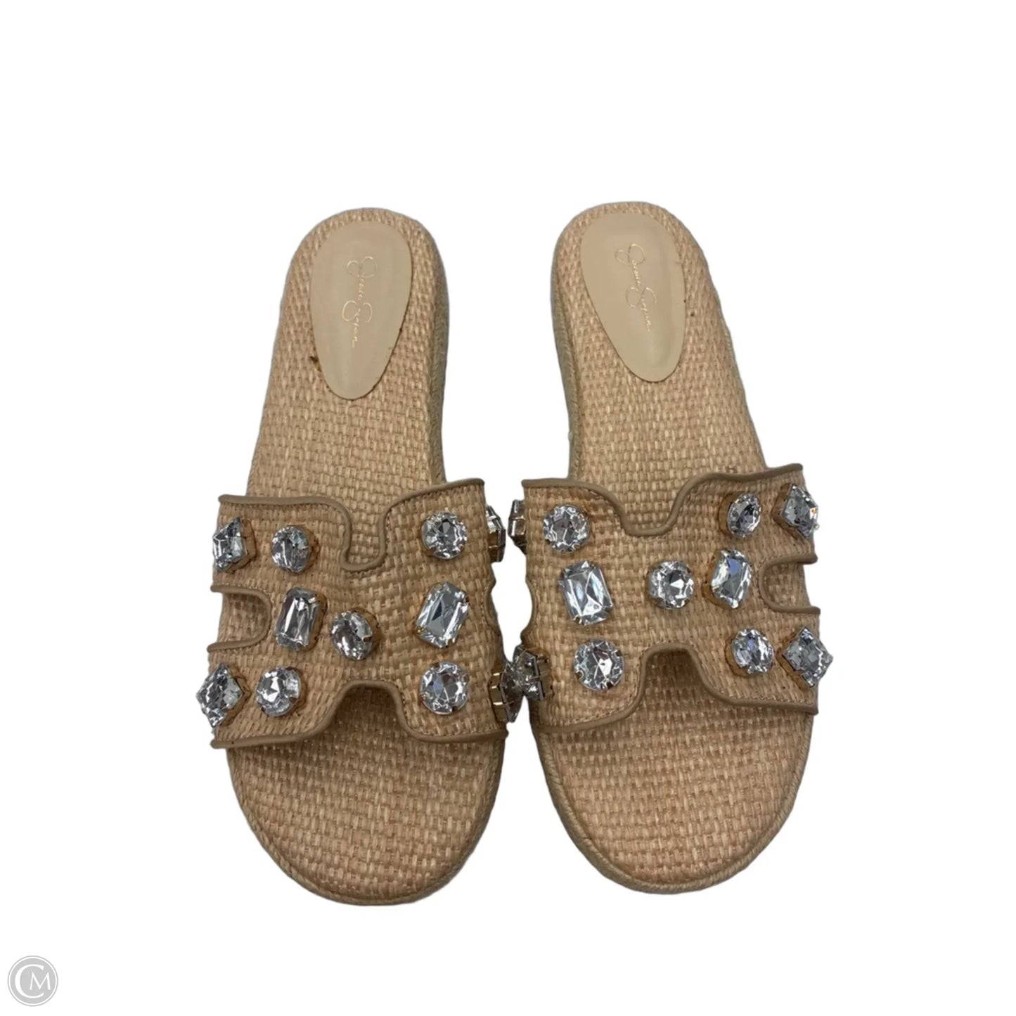 Sandals Flats By Jessica Simpson In Tan, Size: 7.5