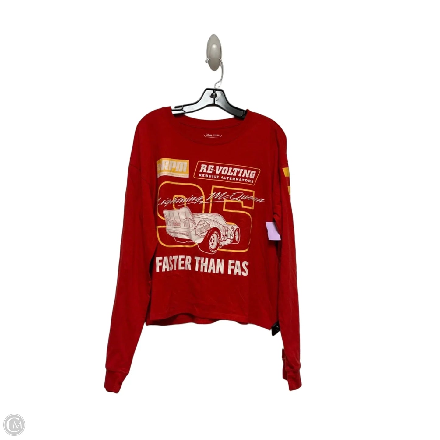 Top Long Sleeve By Disney Store In Red & Yellow, Size: Xl