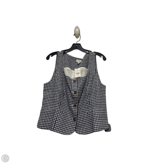 Top Sleeveless By J. Crew In Checkered Pattern, Size: L