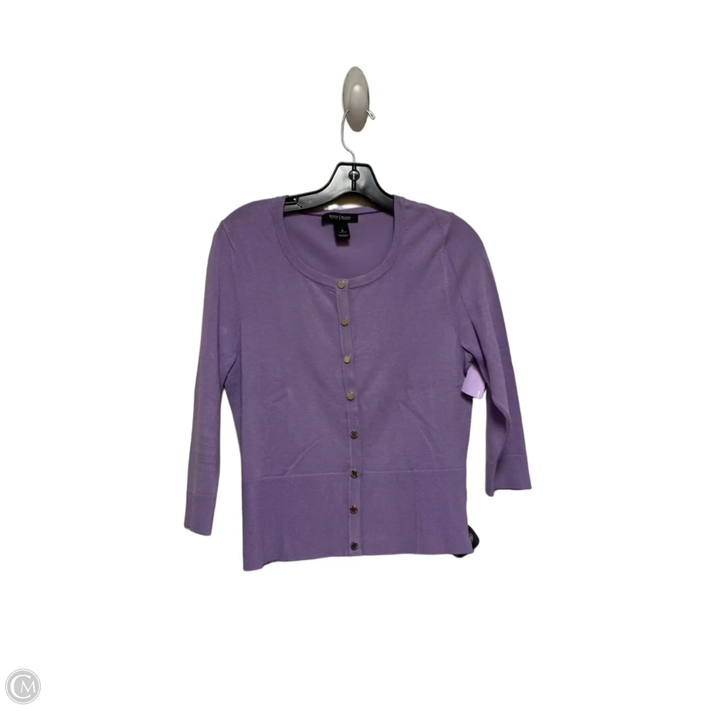 Cardigan By White House Black Market In Purple, Size: S